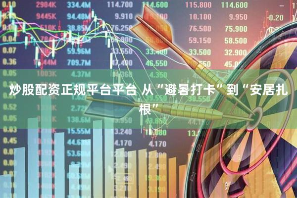 炒股配资正规平台平台 从“避暑打卡”到“安居扎根”